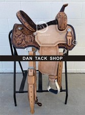 Western Barrel Leather Horse Saddle with Tack Set 10" to 18" size Free shipping