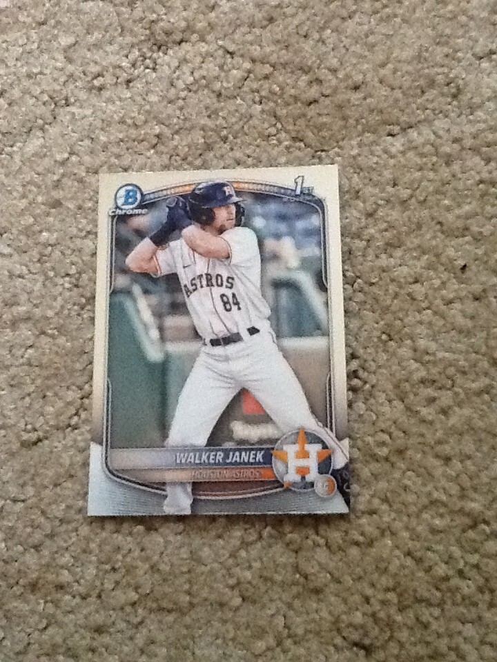 Walker Janek 2025 Bowman Rookie Card BP-15 Houston Astros Top Prospect