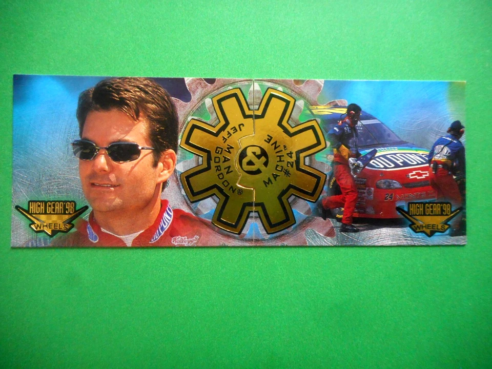 2) RARE Jeff Gordon 1998 Wheels High Gear Pair MAN & MACHINE Insert Cards MM1A9 - Image 2 of 4
