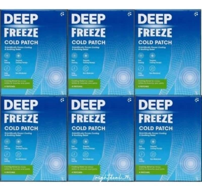 MENTHOLATUM 24 DEEP FREEZE Cold Patches Long-Lasting Pain Swelling Relief's