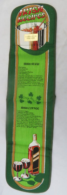 Vintage Oven Glove Irish Recipes Stew Coffee 27'' x 7''