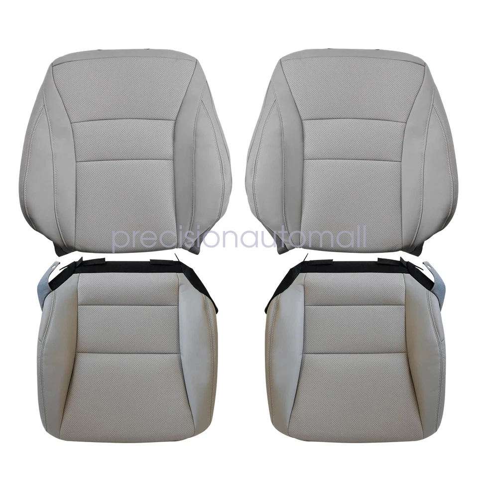 2013-2017 For Honda Accord 9th Both Side Bottom & Top Perforated Seat Cover Gray - Imagem 2 de 4