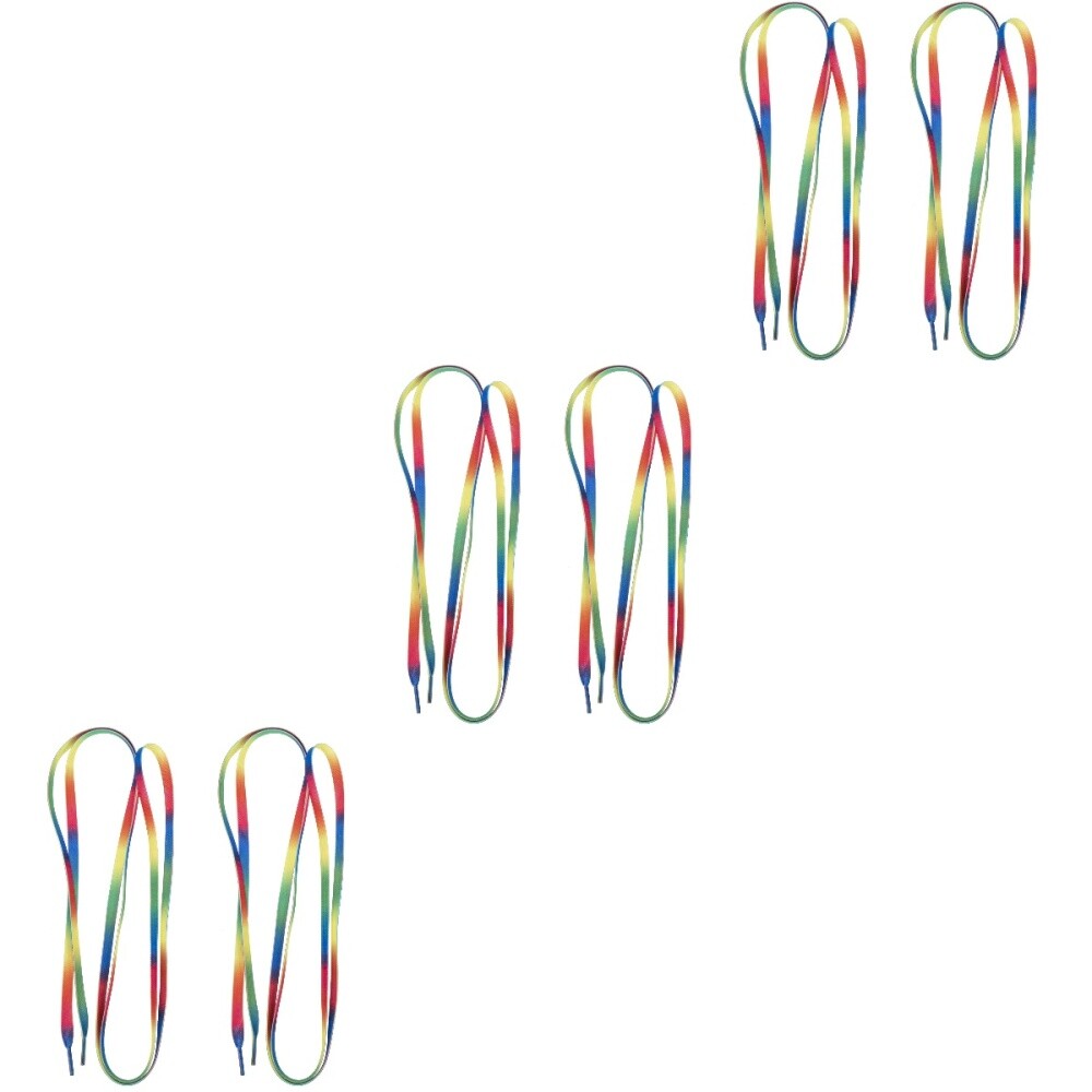 APL 3 Paia di Lacci per Scarpe Pattini a Rullo Accessori Lacci Piatti per Sneakers