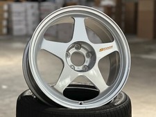 New 18x8.5J AOW SPOON Silver (4 Wheel) 5x114.3 HONDA TOYOTA MAZDA KIA MITSUBISHI