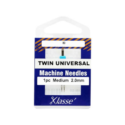 Klasse Twin Universal Needle 2.0mm 80/12