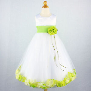 lime green and white wedding dresses