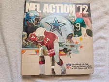 Sunoco 1972 NFL Action Sticker Set in Book Missing 2 Stickers