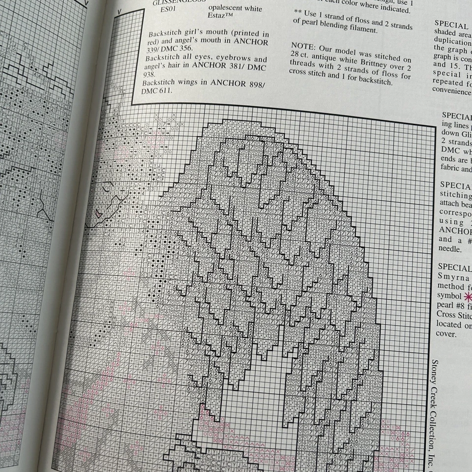 Vintage Stoney Creek Angels Of Light Cross Stitch Pattern Booklet 127 6 Designs - Image 3 of 4