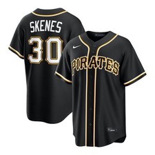 Pittsburgh Pirates Paul Skenes #30 Nike Black Out Fashion 2026 MLB Jersey