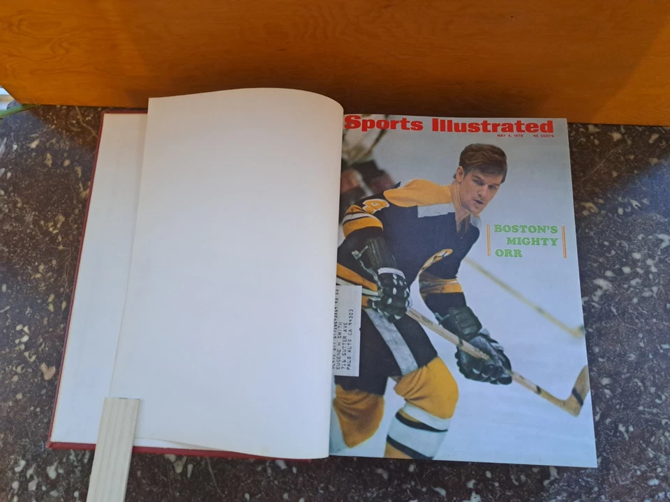 Bound Sports Illuatrated Magazines 1970 May-Aug * Pre Cover, Mays, Aaron, Namath - Image 3 of 4