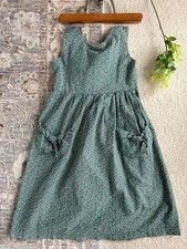 Vintage Girls Dress 90s Calico Anne Green Gables Cottage 4/5 Maxi