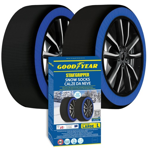 Goodyear Stargripper Calze da Neve Omologate En16662-1 Taglia L per Auto