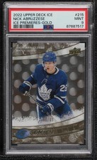 2022 Upper Deck Ice Premieres Gold 80/99 Nicholas Abruzzese Nick PSA 9 MINT 14hk