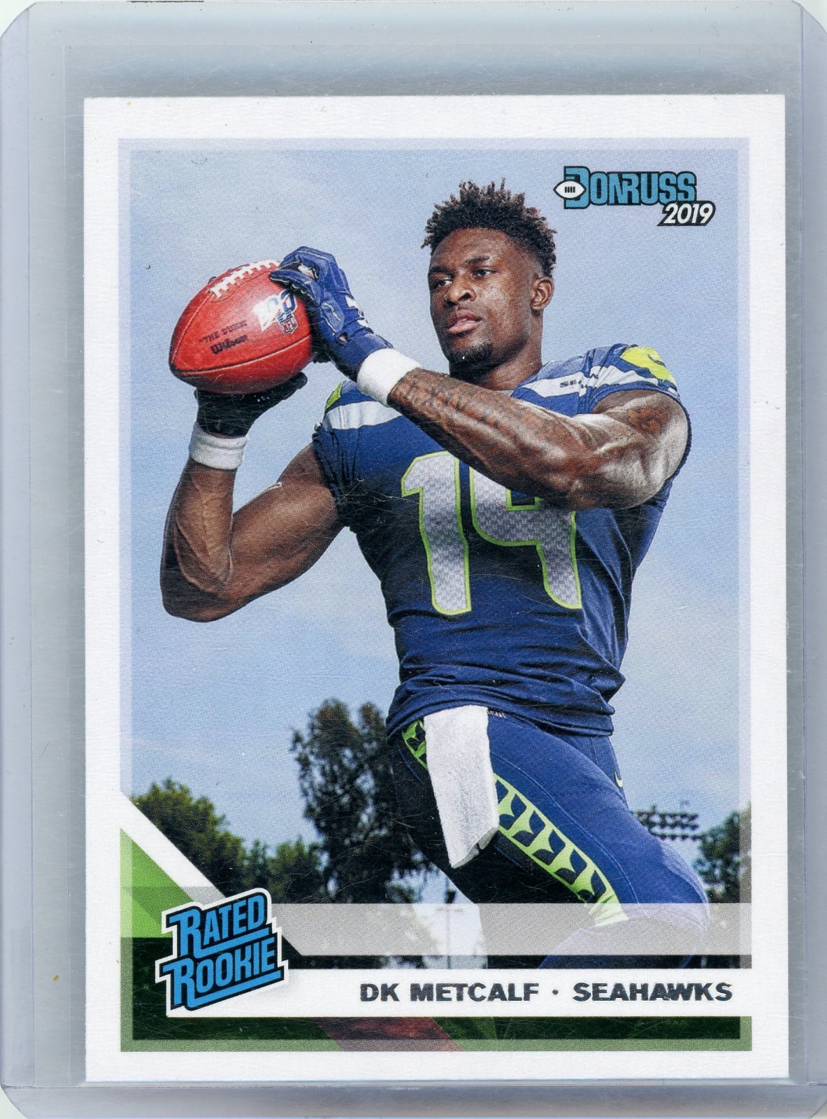 DK Metcalf #313 Football Cards 2019 Donruss trading card — raw and PSA graded price guide