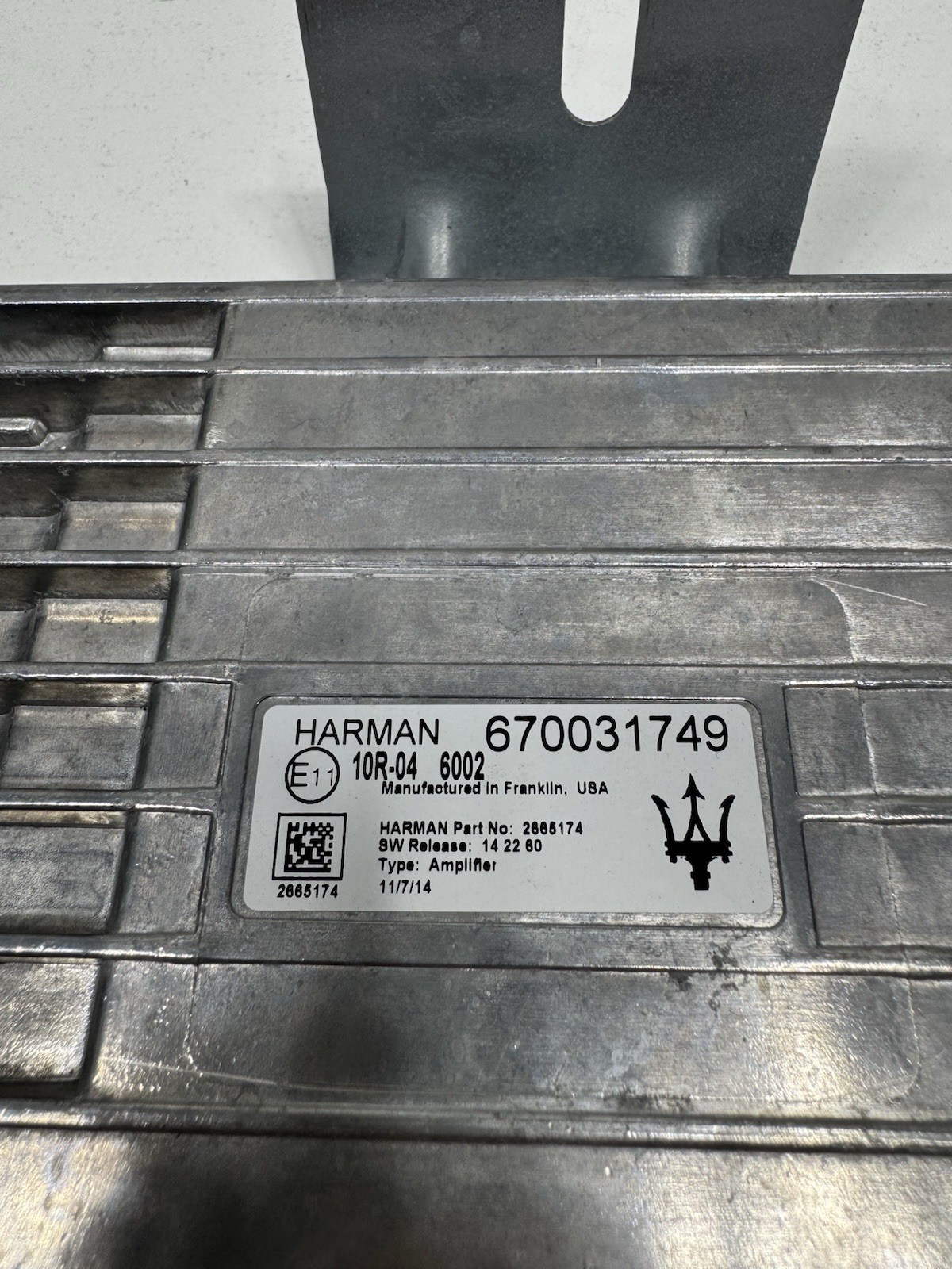 ✅14-17 Maserati Ghibli M157 Quattroporte M156 Harman Audio Amplifier Amp OEM