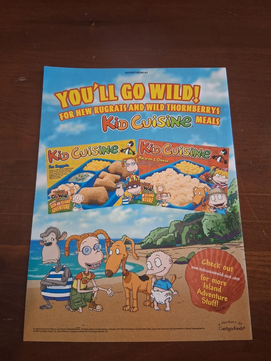 Kids Cuisine Rugrats Go Wild Vintage Print Ad 8x11 2004 | eBay