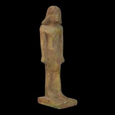 Authentic Ancient Egyptian Antiques Standing Male Servant Stone Figure BC