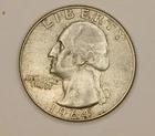 1964-D Washington Quarter • 90% Silver • Circulated