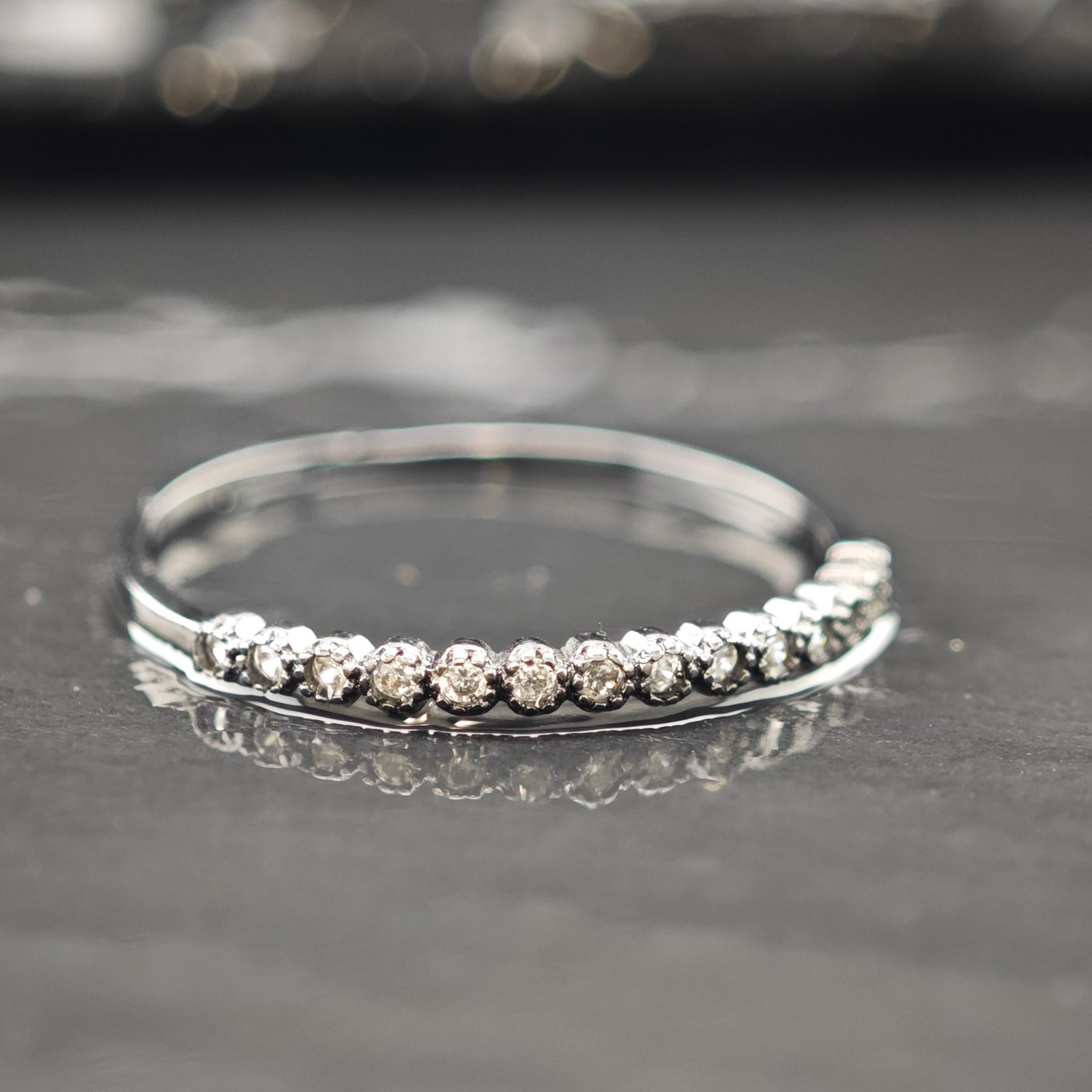 Black Ruthenium Plated Stackable Ring Sterling Si… - image 4