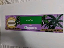 Gottlieb SPRING BREAK Pinball Machine USED SPEAKER PANEL Plastic