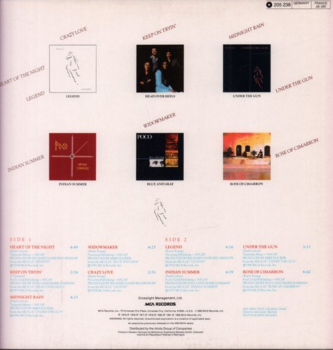 Poco Backtracks LP vinyl Europe MCA 1982 205238 - Picture 2 of 3