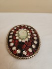 Vintage Belt Buckle Or Scarf Tie. 4.5 X 5.5" Nice Bling.   — photo 4