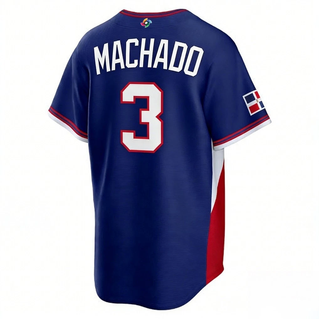 Dominican Republic Manny Machado Royal 2026 World Baseball Classic Jersey
