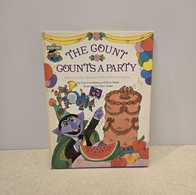 1980 The Count Counts A Party, Sesame Street Hard Back