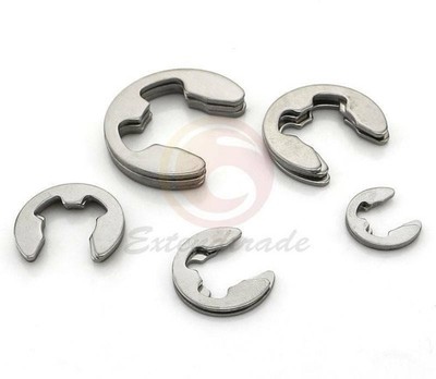 Assortment Kit 1.5 2 3 4 5 6 7 8 9 10 mm E-Clip Stainless Steel  200Pcs *gi
