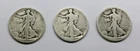 1919 P D &S Walking Liberty Half Dollar Coin Lot