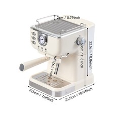 20Bar Espresso Coffee Machine Cappuccino Latte Maker 240ml/1500ml CE Certified 