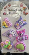 Purple Kitty Shoes Charms  Decoration for Clogs Shoes Croc Accessories