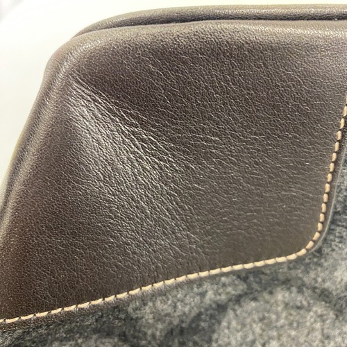 Auth Coach Shoulder Tote Bag Signature Black Gray 7721 Wool From Japan 230812 - Picture 17 of 24
