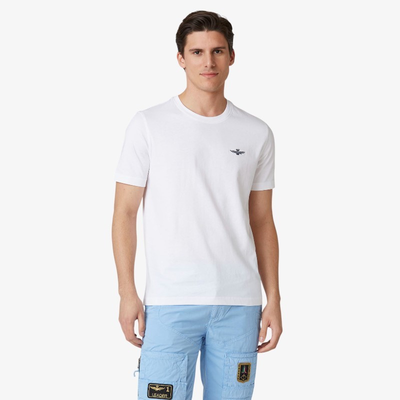 Футболка Uomo Aeronautica Militare TS2376 Футболка Bianco PE25 15490₽