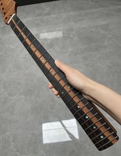 New AAA Ebony fingerboard 22Fret Satin flame Maple Electric guitar Neck 12in