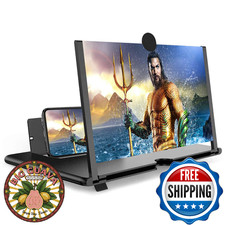 16 Inch Smartphone Screen Magnifier 3D HD Foldable Amplifier Phone Stand with Ad