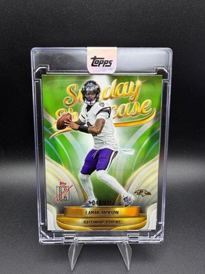 Lamar Jackson /175 2025 Topps Signature Class Sunday Showcase Green #SS-5 Ravens