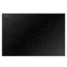 Built-In 30-in 4 Elements Smooth Surface (Radiant) Black Electric Cooktop