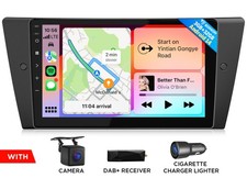 DAB+ 9" IPS Autoradio Android Auto 14 für BMW E90 320d Navi Radio CarPlay BT 5.4