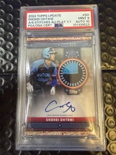 2024 Topps Update All-Star Stitches Auto Platinum Shohei Ohtani 1/1 Psa 9