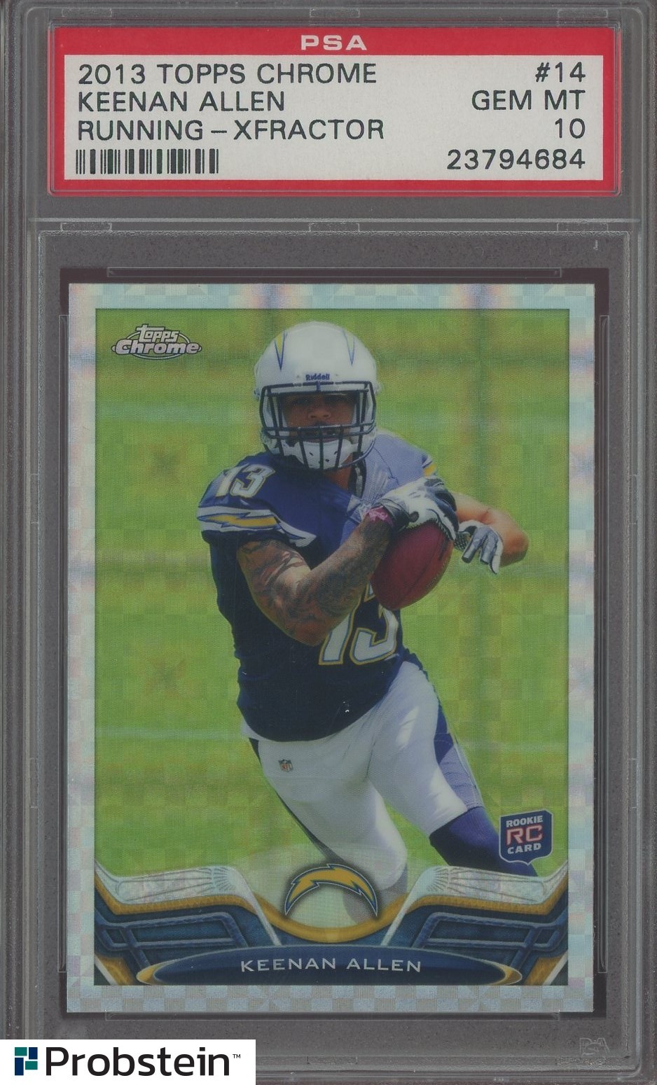 Keenan Allen Topps Chrome #14 X-Fractor