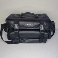 Vintage Camera Bag Ambico Black Padded Large Camera Camcorder Shoulder Bag
