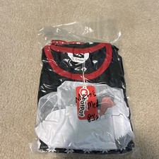 PatPat Men's 2-Piece Fair Isle Christmas Pajama Set Size M Black Red White