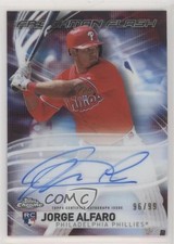 2017 Topps Chrome Freshman Flash Auto 96/99 Jorge Alfaro #FFA-JA Auto v9t