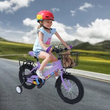 Bicicletta per Bambini Bicicletta Bike Cruiser Bicicletta per Bambini con Ruote di Supporto 14 Pollici
