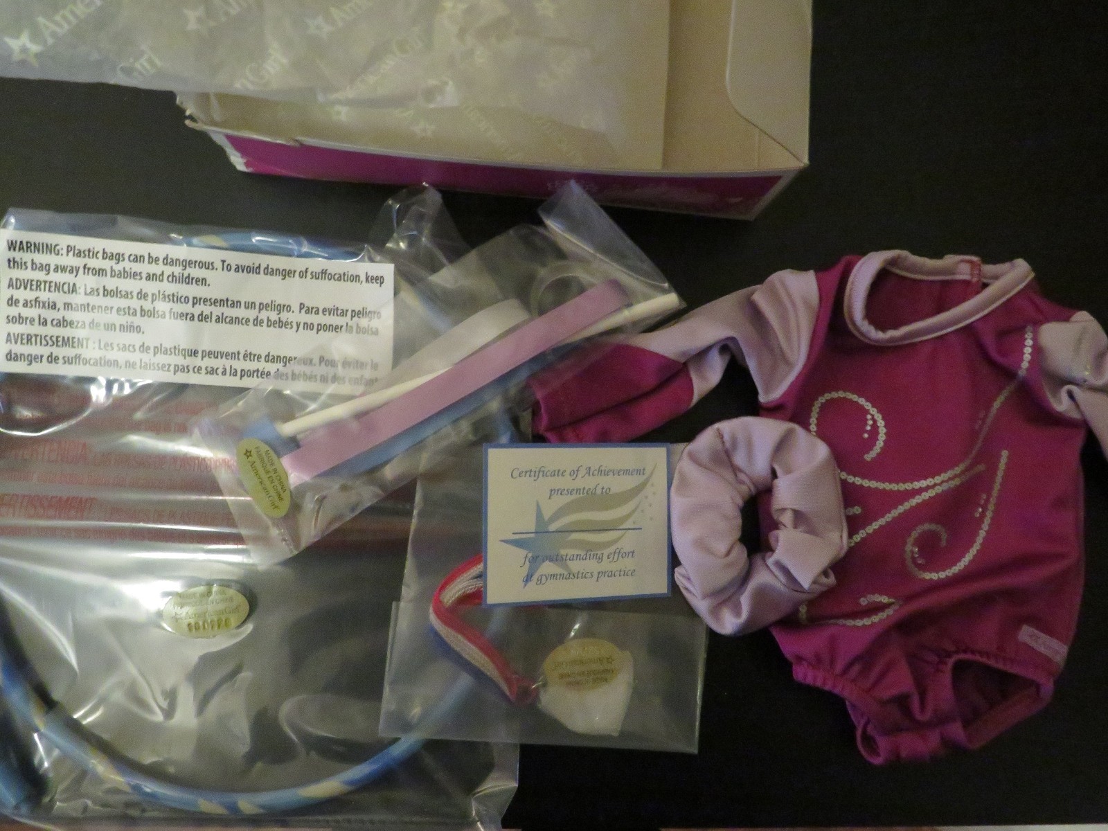 American Girl Doll Rhythm Gymnastics Complete Outfit New in 