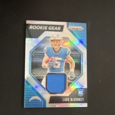 2024 Panini Prizm Rookie Gear Ladd McConkey RG-LMY Chargers NFL Football Card
