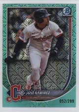 2025 Bowman Chrome Mega Box Aqua Mojo Refractor Jose Ramirez José Ramírez 09if