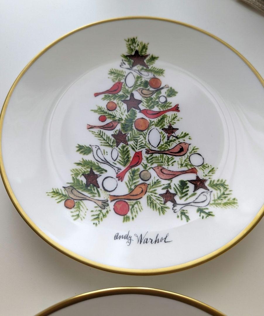 Tiffany × Andy Warhol Christmas Collection 2022 Mini Plate Set 6