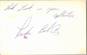 1980's -Parker Bohn III- Signed/Autograph/Auto Postcard Bowling PBA Tour